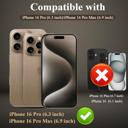 YWXTW 5 Pack Designed for iPhone 16 Pro Max Camera Lens Protector for iPhone 16 Pro Camera Lens Protector Night Shooting Mode Anti Scratch HD Clear 9H Hardness Tempered Glass - Image 3