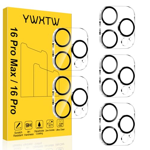 YWXTW 5 Pack Designed for iPhone 16 Pro Max Camera Lens Protector for iPhone 16 Pro Camera Lens Protector Night Shooting Mode Anti Scratch HD Clear 9H Hardness Tempered Glass - Image 1