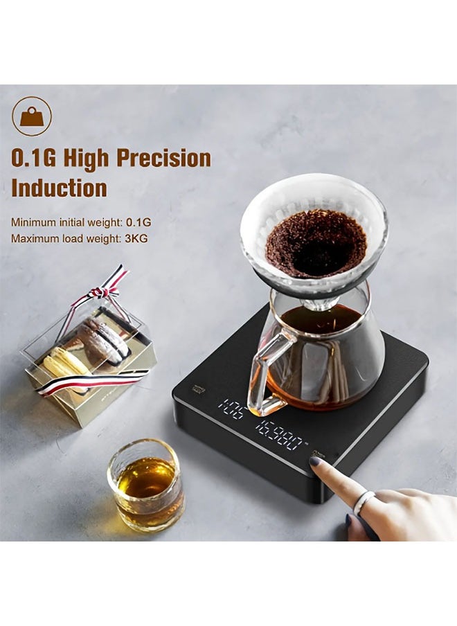 Generic - Timing Coffee Scale, Hand Brewed Coffee Scale, Clearing Electronic Scale, Household Kitchen Scale - Image 1