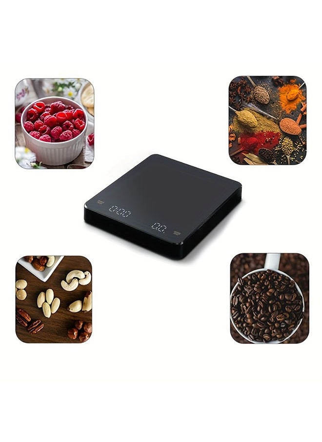 Generic - Timing Coffee Scale, Hand Brewed Coffee Scale, Clearing Electronic Scale, Household Kitchen Scale - Image 1