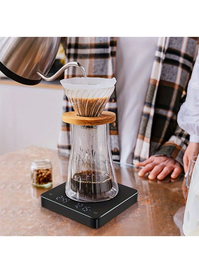 Generic - Timing Coffee Scale, Hand Brewed Coffee Scale, Clearing Electronic Scale, Household Kitchen Scale - Image 1
