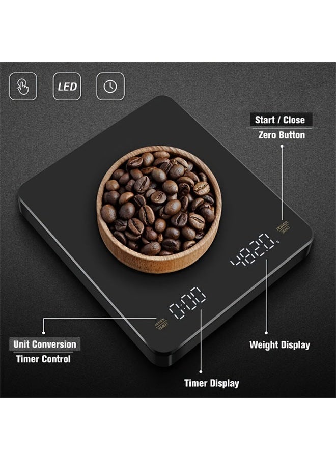 Generic - Timing Coffee Scale, Hand Brewed Coffee Scale, Clearing Electronic Scale, Household Kitchen Scale - Image 1