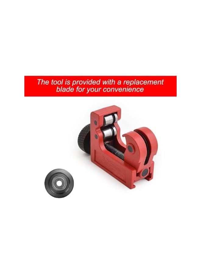 بروماس قاطع أنابيب صغير لأنابيب مقاس 3-22 مم، أداة قطع سبائك الزنك القابلة للتعديل لأنابيب النحاس والألومنيوم والنحاس الأصفر وأنابيب البولي فينيل كلوريد - Image 4