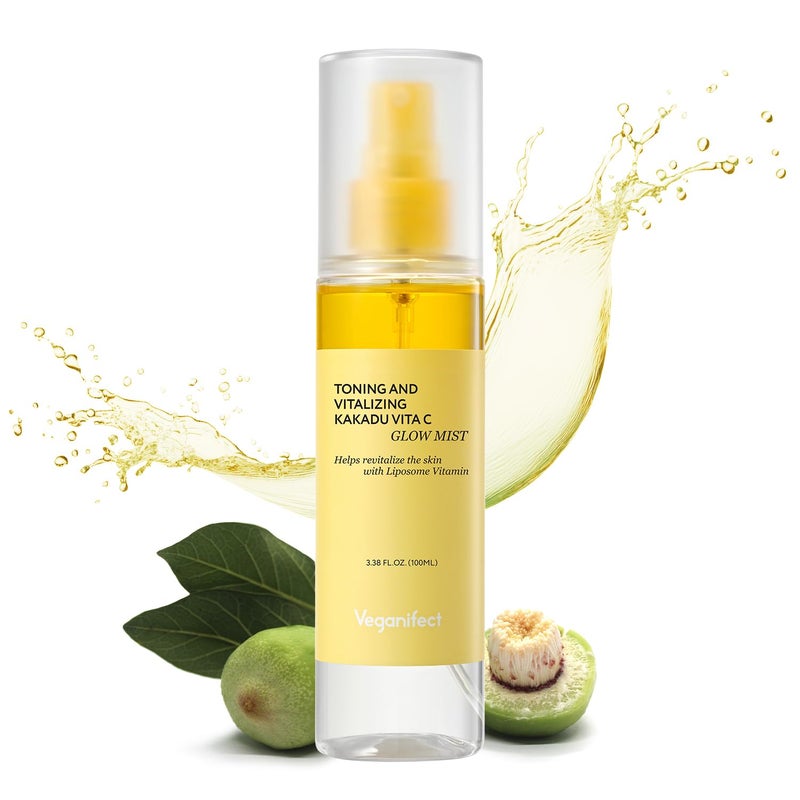 VEGANIFECT Vita C Mist & Vita C Ampoule, Glow Mist for Dewy Skin for Boosting Skin Luminosity for Face, Korean Skin Care - Image 2