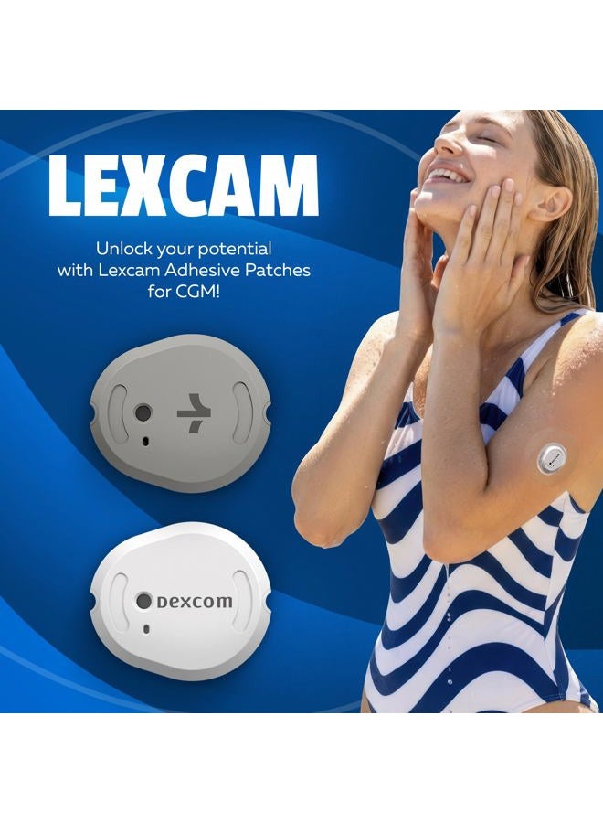 LEXCAM Adhesive Patches Pre-Cut for Dexcom G7, Stelo – Pack of 30 – Waterproof, Transparent Overpatches for Continuous Glucose Monitoring, Sensor is NOT Included. - Image 2