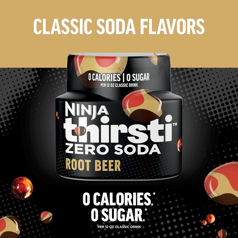 Ninja Thirsti Zero Soda Root Beer - Flavored Water Drops, 3 Pack, Zero Calories, Zero Sugar, Makes 17 Drinks - Image 3