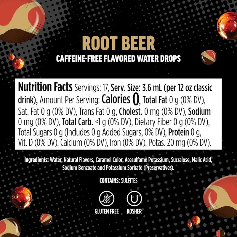 Ninja Thirsti Zero Soda Root Beer - Flavored Water Drops, 3 Pack, Zero Calories, Zero Sugar, Makes 17 Drinks - Image 2