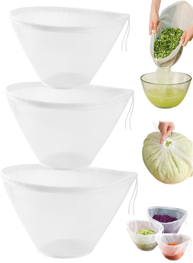 Tendiren Cheesecloth for Straining, Nut Milk Bag, Organic Cheese Cloths, Reusable Fine Mesh Strainers for Almond Milk, Yogurt, Coffee, Cheese making, Juice, and More (3 Pcs, 3 Sizes) - Image 1