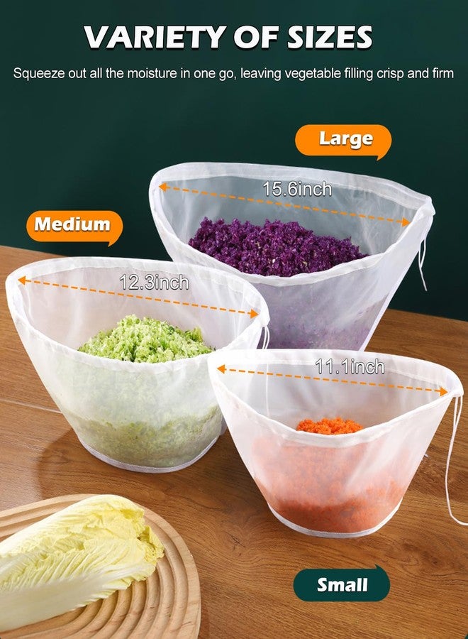 Tendiren Cheesecloth for Straining, Nut Milk Bag, Organic Cheese Cloths, Reusable Fine Mesh Strainers for Almond Milk, Yogurt, Coffee, Cheese making, Juice, and More (3 Pcs, 3 Sizes) - Image 4