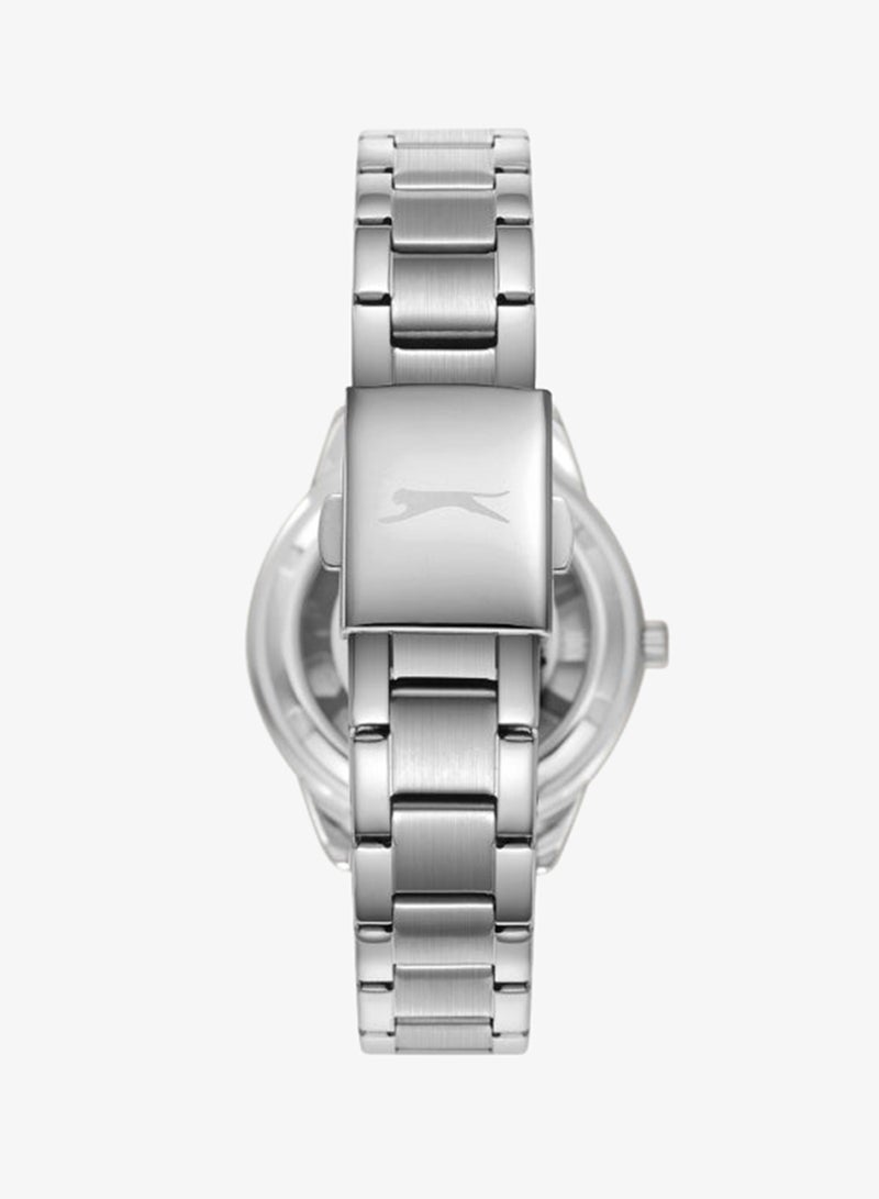 Slazenger Women's Analog Display Watch With Silver Metal Strap - SL.9.2339.3.01 - Image 4