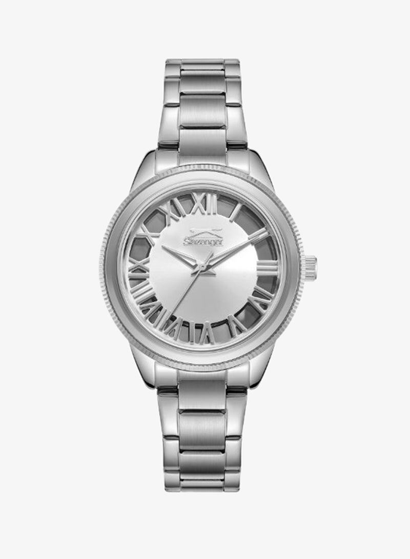 Slazenger Women's Analog Display Watch With Silver Metal Strap - SL.9.2339.3.01 - Image 1