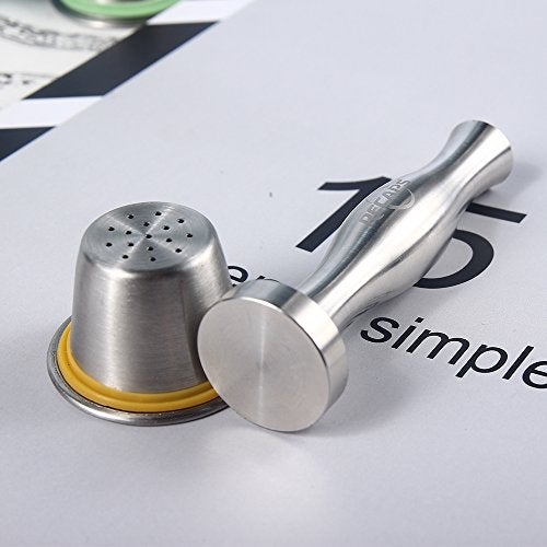 Recaps Stainless Steel Coffee Tamper Filling Tool by RECAPS Compatible with Nespresso Machine Refillable Reusable Filter Pressing Coffee Grind Diameter 24mm - Image 5