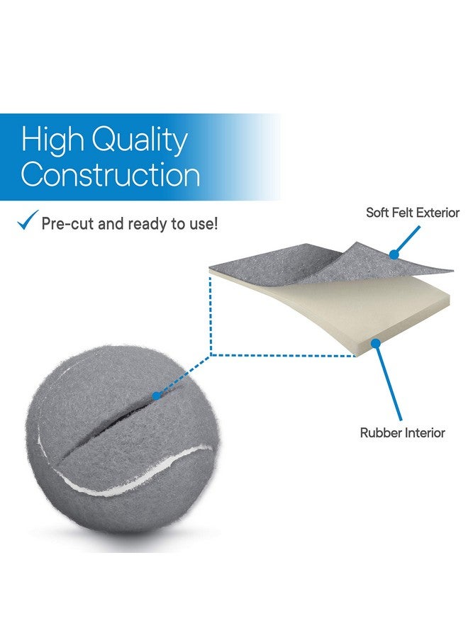 RMS Walker Glide Balls - A Set of 4 Balls with Precut Opening for Easy Installation, Fit Most Walkers (Grey) - Image 4