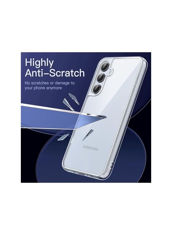Jetech Case for Galaxy A35 5G, Non-Yellowing Shockproof Bumper Protective Phone Cover, Anti-Scratch Hard PC Back (Clear) - Image 4