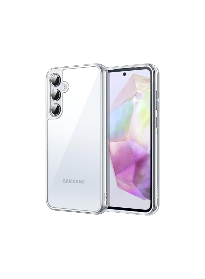 Jetech Case for Galaxy A35 5G, Non-Yellowing Shockproof Bumper Protective Phone Cover, Anti-Scratch Hard PC Back (Clear) - Image 1