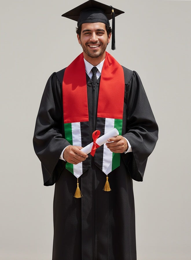 Eworld UAE National Day Flag Scarf – Patriotic Scarf for Men & Women | UAE Celebration Accessories - Image 5