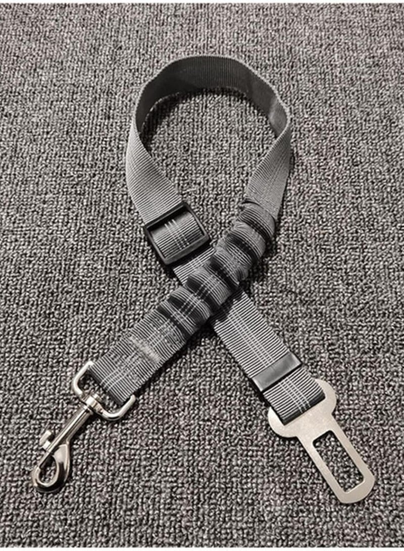GGOOT Pet Rope Pet Products Universal Practical Cat Dog Safety Adjustable Car Seat Belt Harness Leash Puppy Seat-belt Travel Clip Strap Leads Pet Traction Rope(Reflective elastic 3)  - Image 1