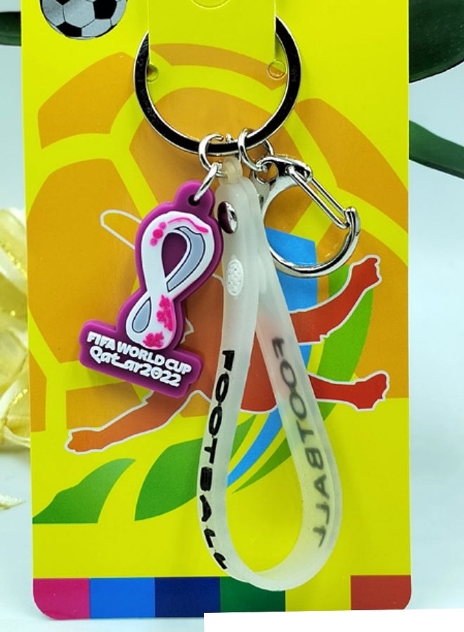 PVC Keychain Small mark C Buckle Rope Ball logo fan Keychain emblem