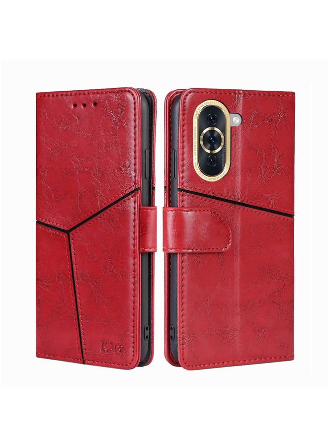 S-TOP Case For Huawei nova 10 Geometric Stitching Horizontal Flip Leather Phone Case - Image 1