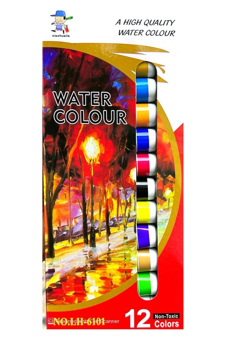 Libra 12-Piece Watercolor Paint Set Multicolour - Image 1