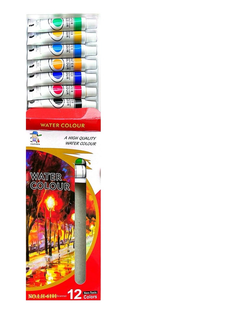 Libra 12-Piece Watercolor Paint Set Multicolour - Image 2