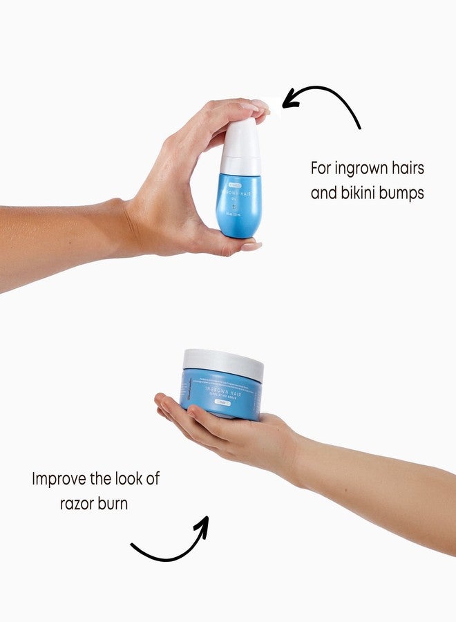 Bushbalm Ingrown Hair Routine - Roller Rescue, Nude Oil and Nude Scrub Bundle - AHA & BHA - Exfoliating, Soothing, Cooling for Intimate Areas, Underarms - Helps With Razor Bumps, Ultimate(Trio Bundle) - Image 3