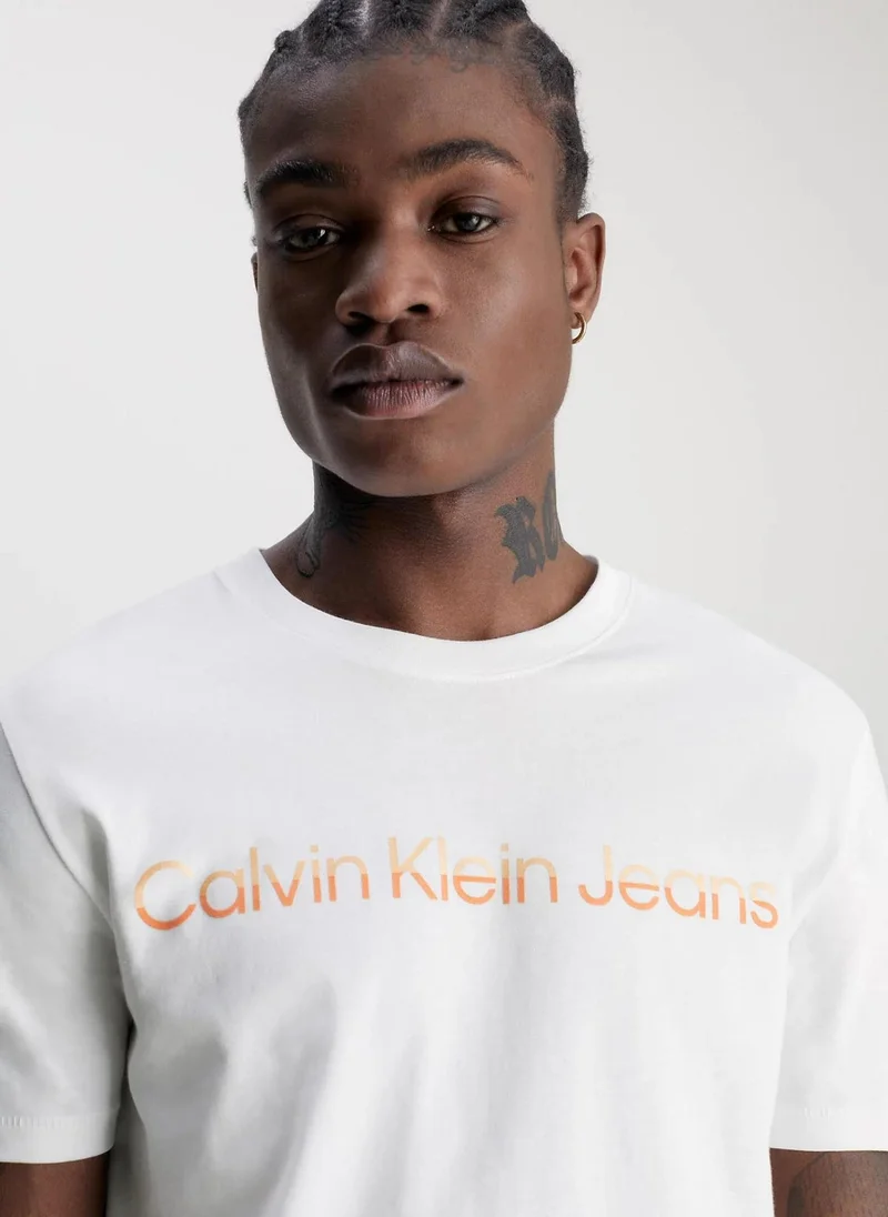Calvin Klein Jeans Logo Crew Neck T-Shirt