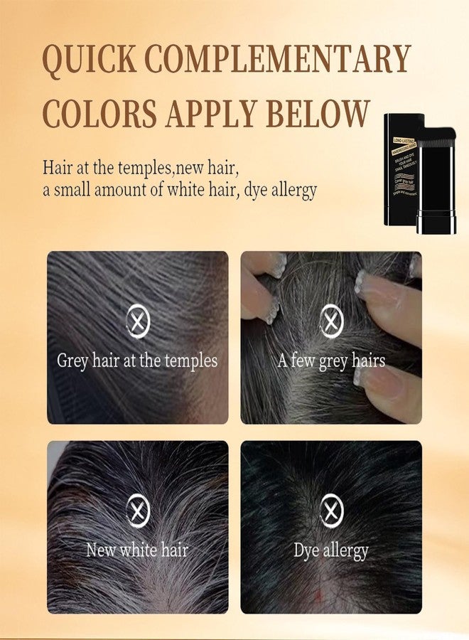 Keli Instant Hair Color Stick for Grey Coverage with Built-In Comb | Easy Root Touch Up Concealer, Waterproof & Sweatproof Temporary Hair Dye Stick for Men and Women (Natural Black, 20gm) - Image 5
