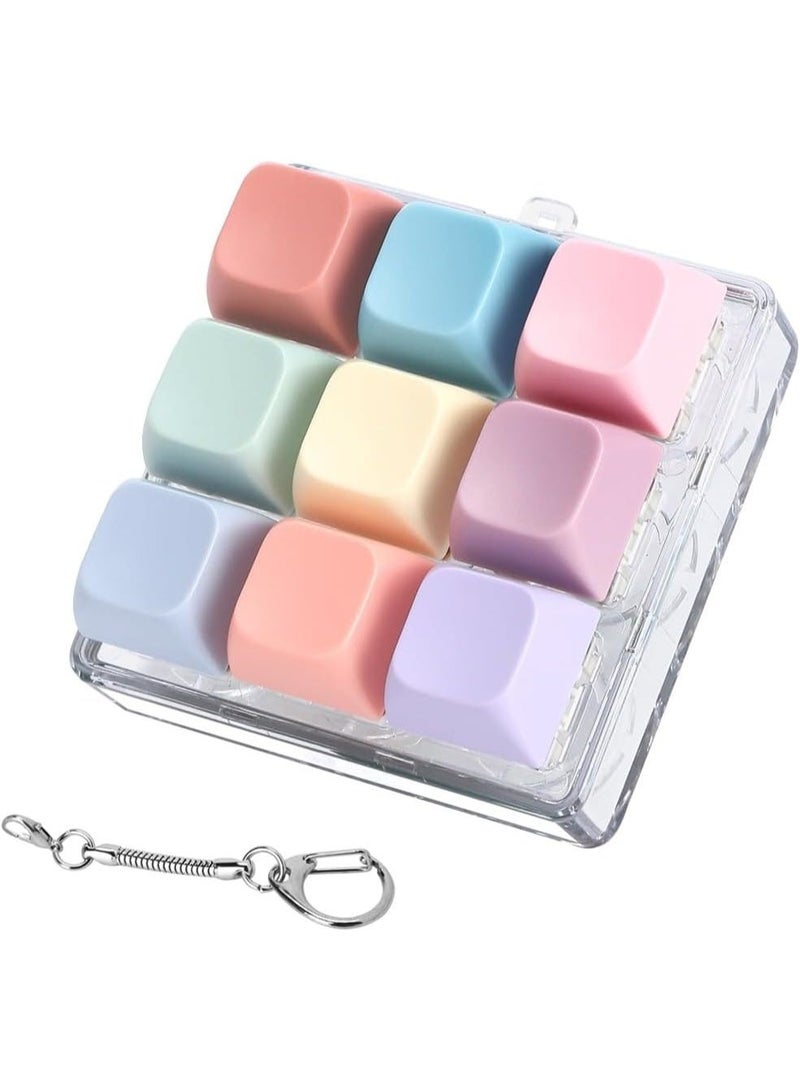 Keyboard Fidget Toys, Fingertip Toys, Keychains, Stress Relief, Small Toys Gifts, Convenient and Durable, Killing Time, Suitable for Most People, Students, Office Workers, Children - Colored - Image 1