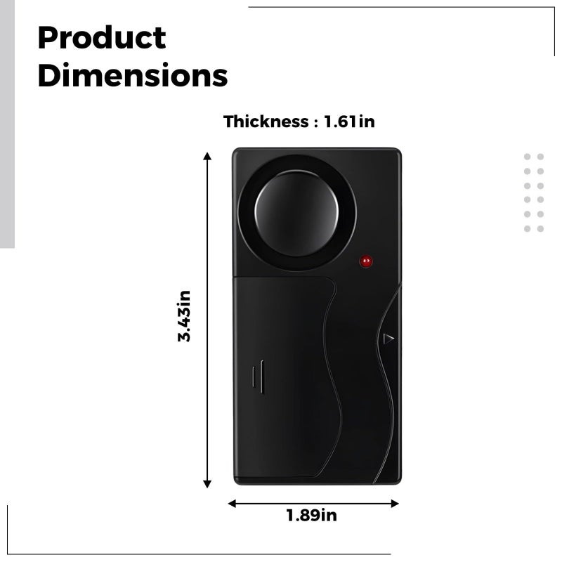 Wireless Car Alarm System 110 Db Vibration Sensor Easy Install Red Light - Image 5