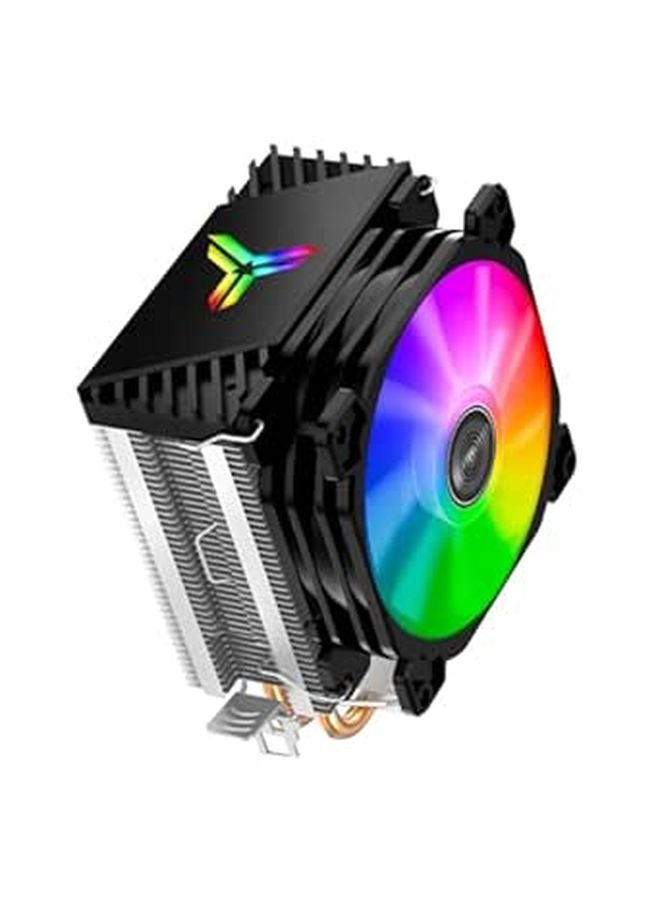 مروحة مبرد هواء ثنائي أنابيب الحرارة مع إضاءة RGB لمقبس LGA - Image 1