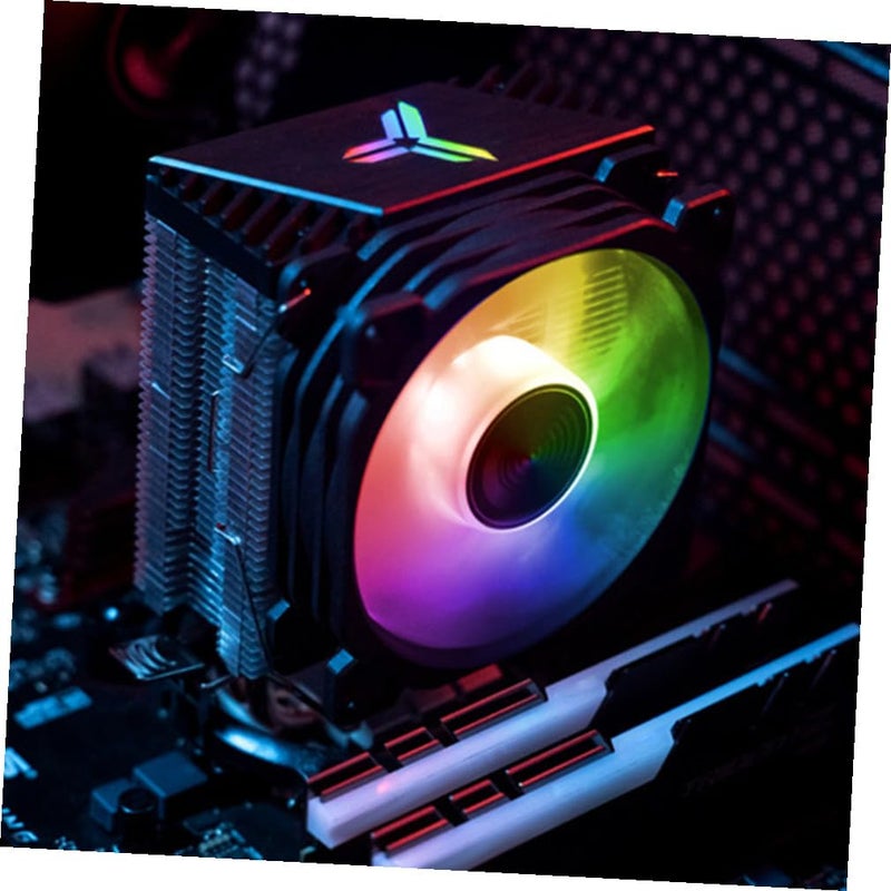 مروحة مبرد هواء ثنائي أنابيب الحرارة مع إضاءة RGB لمقبس LGA - Image 5