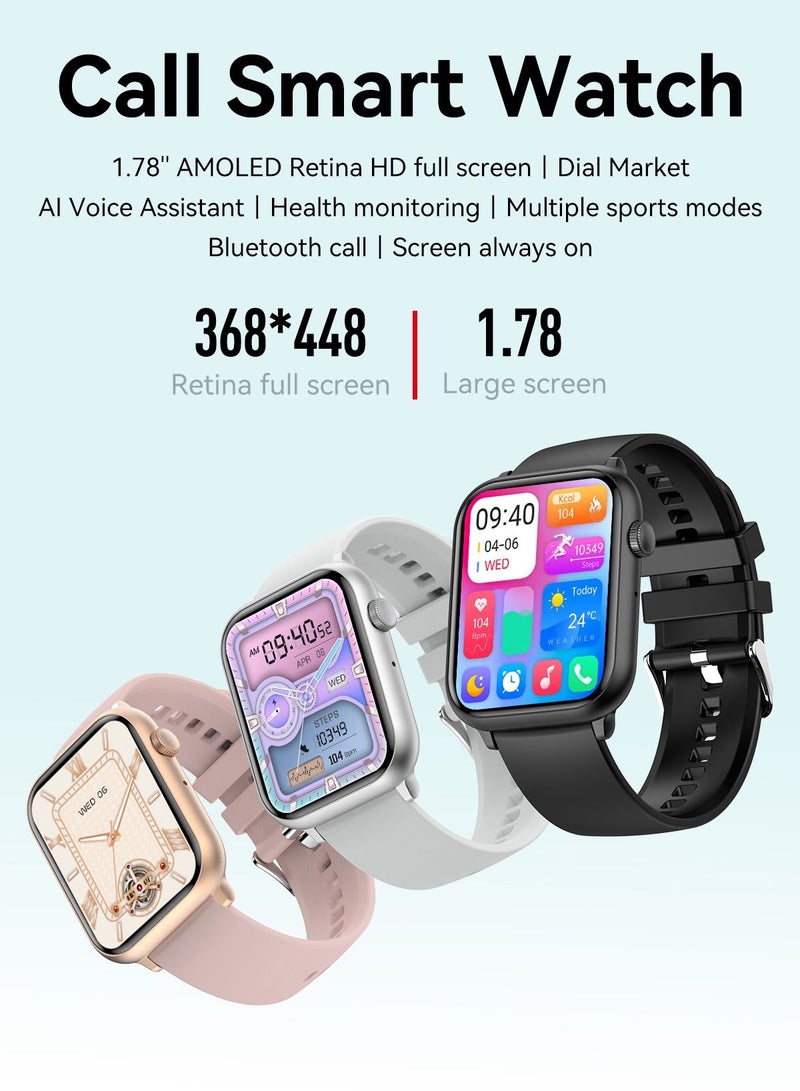 Smart Watch HK27 Amoled 1.78" HD Screen BT Call NFC AI Voice Assistant Health Monitoring Fitness Tracker Men Women Smartwatch - Image 5