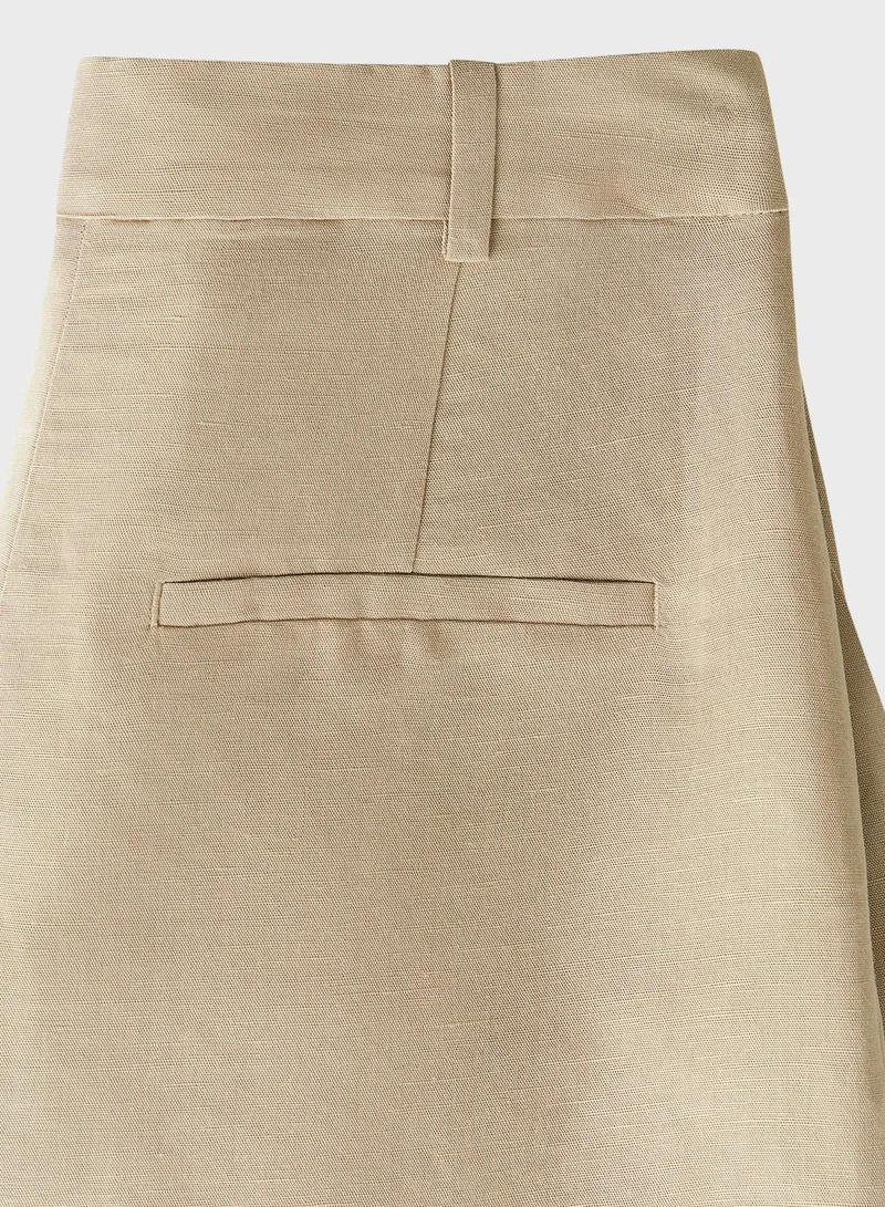 H&M Tiered High Waist Shorts