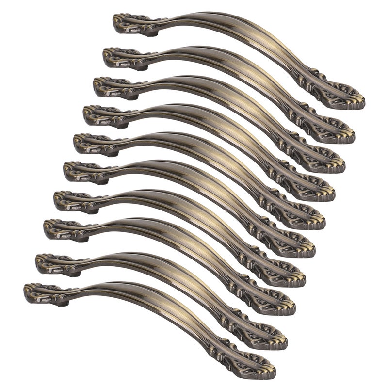 10 Sets Bronze Tone Handle Pull Cabinet Hardware for Dresser Drawer Wardrobe Home Office - Image 4