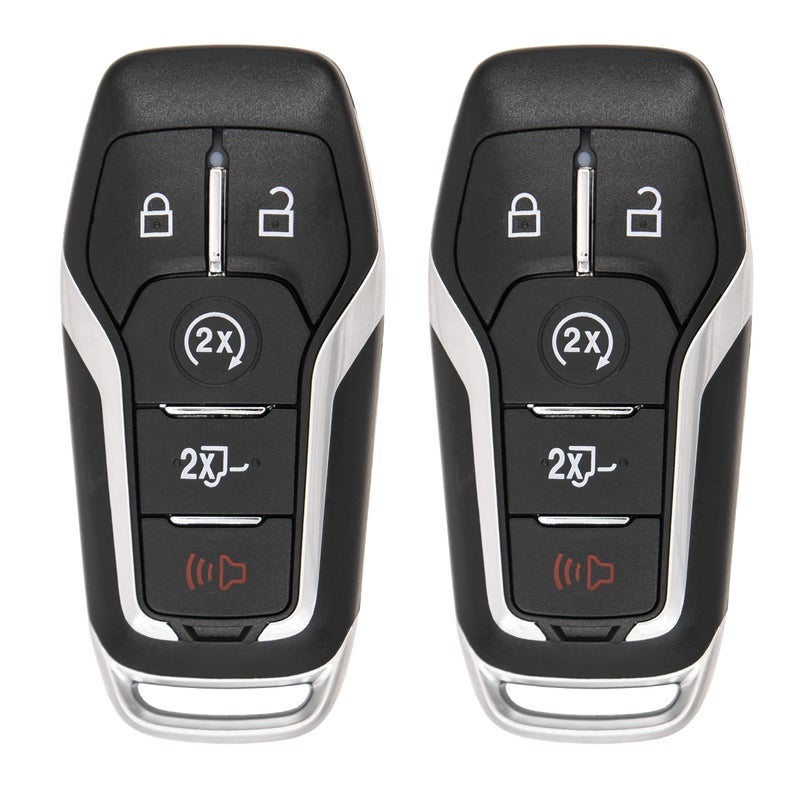 Keyless2Go Replacement for 5 Button Ford Proximity Smart Key for Ford M3NA2C31243300 164R81172 Pack