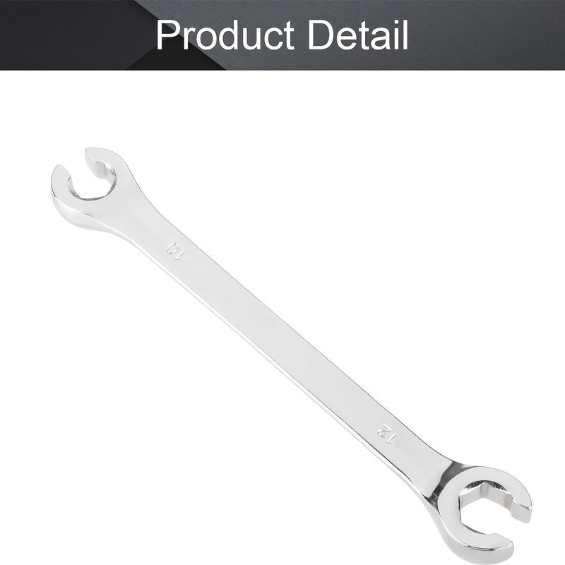 Polished Chrome Flare Nut Wrench 10x12mm for Brake Fuel AC Lines - Image 4