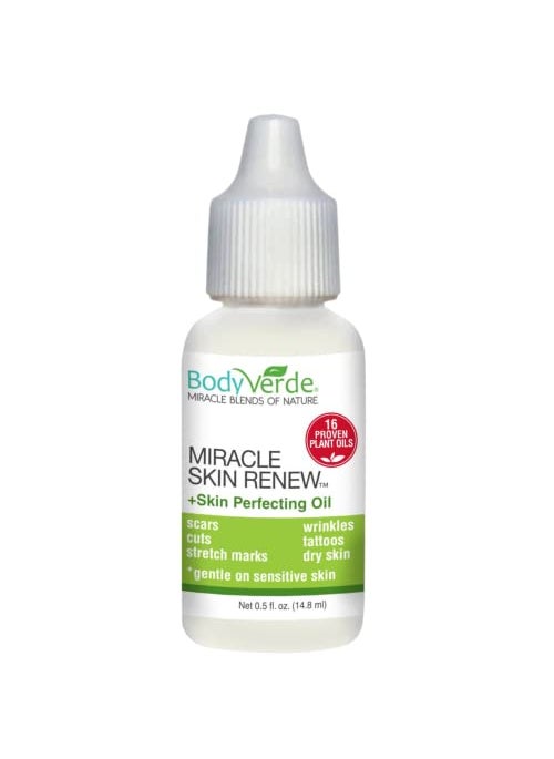 BodyVerde - BodyVerde Miracle Skin Renewal Natural Skin Care Product, Skin Repair for Children and Adults, Healing Jojoba Oil and Coconut Oil Serum, Skin Perfecting Oil, 16 Proven Plant Oils, 0.5-Ounce - Image 1