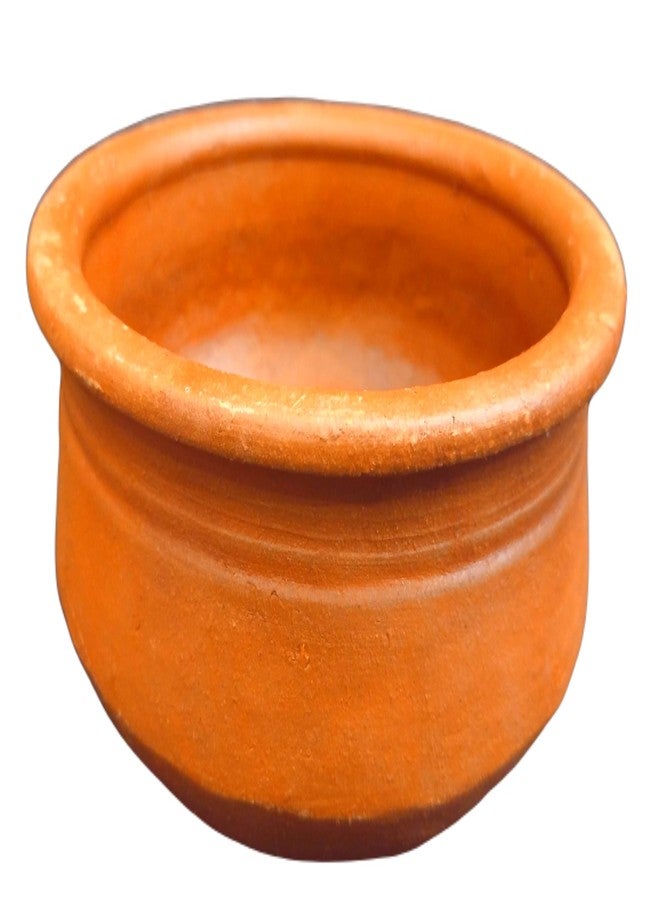 ZENRISE Clay Curry Pot for Fish kulampu sampar Sauce Healthy Cooking pan, Handmade, Brown, 2 litres - Image 1