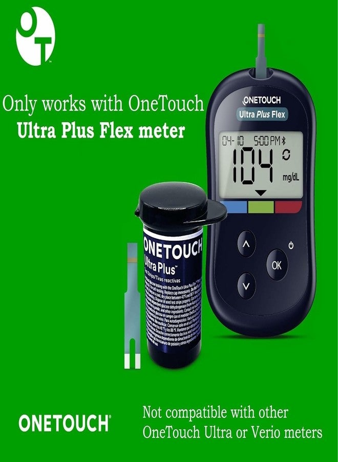 ون تاتش شرائط اختبار OneTouch Ultra Plus - 120 شريطًا - شرائط اختبار لمرضى السكري لقياس نسبة الجلوكوز في الدم ومستويات السكر اليومية في الدم - 30 شريطًا/عبوة (4 عبوات) - Image 3