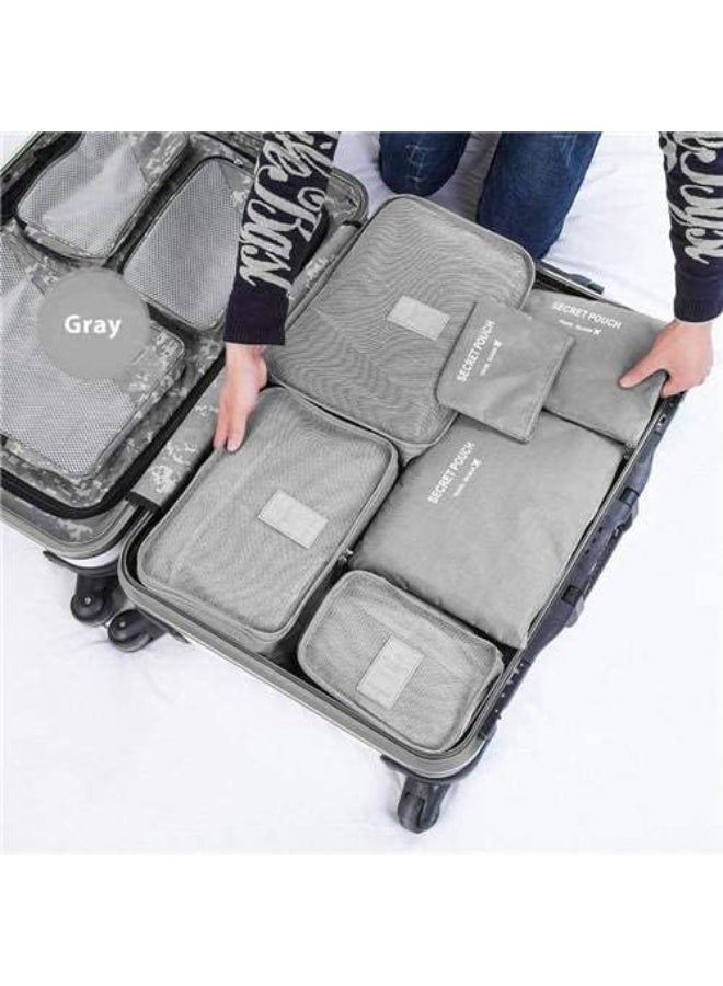 eWINNER 6 Pcs/2 Set total of 12 PCS Travel Storage Bag Set Multi-functional Clothing Sorting Packages Travel Packing Organizor Luggage Organizer Pouch - Image 3