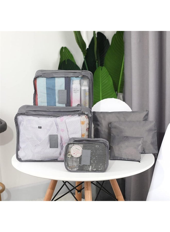 eWINNER 6 Pcs/2 Set total of 12 PCS Travel Storage Bag Set Multi-functional Clothing Sorting Packages Travel Packing Organizor Luggage Organizer Pouch - Image 5