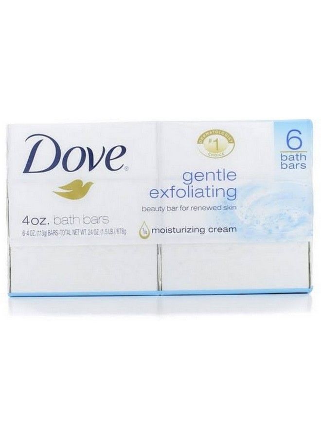 Dove Gentle Exfoliating Beauty Bars 4 Oz 6 Bars - Image 1