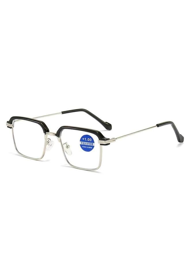 نيبمينينت Classic Personality Black Eyebrow Anti-blue Light Reading Glasses Retro Box For Middle-aged And Elderly Presbyopic 