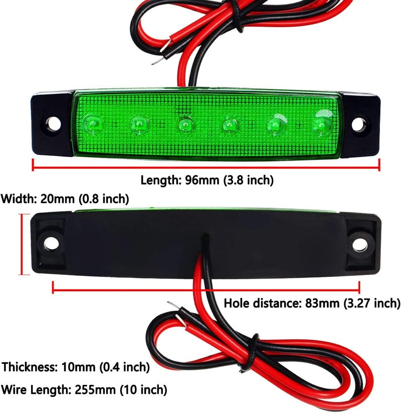 KEING 10X Led Rock Lights, Strip Light, Wheel Well Light, Waterproof Exterior Interior Light, Led Underglow Kit for Golf Cart, Jeep Wrangler, RZR, Offroad, Truck, RV, UTV, ATV, Ford, Snowmobile (Green) - Image 4