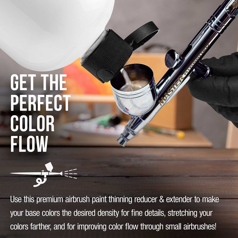 US Art Supply U.S. Art Supply 16-Ounce Pint Airbrush Thinner for Reducing Airbrush Paint for All Acrylic Paints - Extender Base, Reducer to Thin Colors Improve Flow - Works for Thinning Acrylic Pouring Paint - Image 4