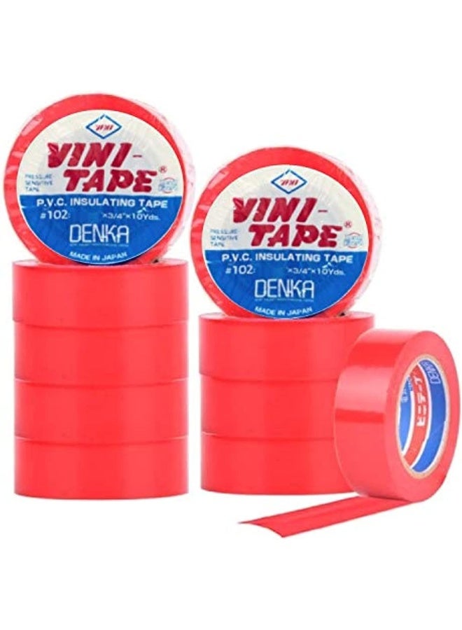Vini Electrical Insulation Tape 10 Pieces Red