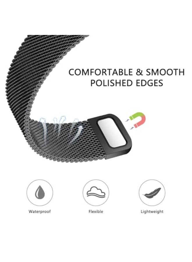 SOLOLUP Milanese Strap Compatible with Apple Watch Bands 44mm 45mm 46mm 49mm ,Stainless Steel Magnetic Clasp Replacement Band for iWatch Series 11/10/9/8/7/6/5/4/Ultra/Ultra2/Ultra3/SE/SE2/SE3 - Image 2