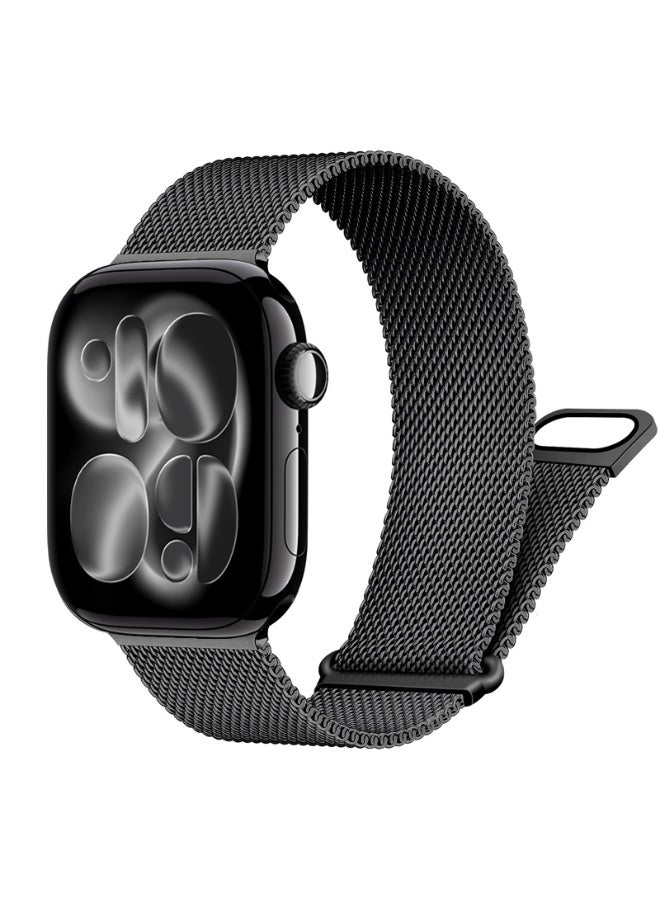 SOLOLUP Milanese Strap Compatible with Apple Watch Bands 44mm 45mm 46mm 49mm ,Stainless Steel Magnetic Clasp Replacement Band for iWatch Series 11/10/9/8/7/6/5/4/Ultra/Ultra2/Ultra3/SE/SE2/SE3 - Image 1
