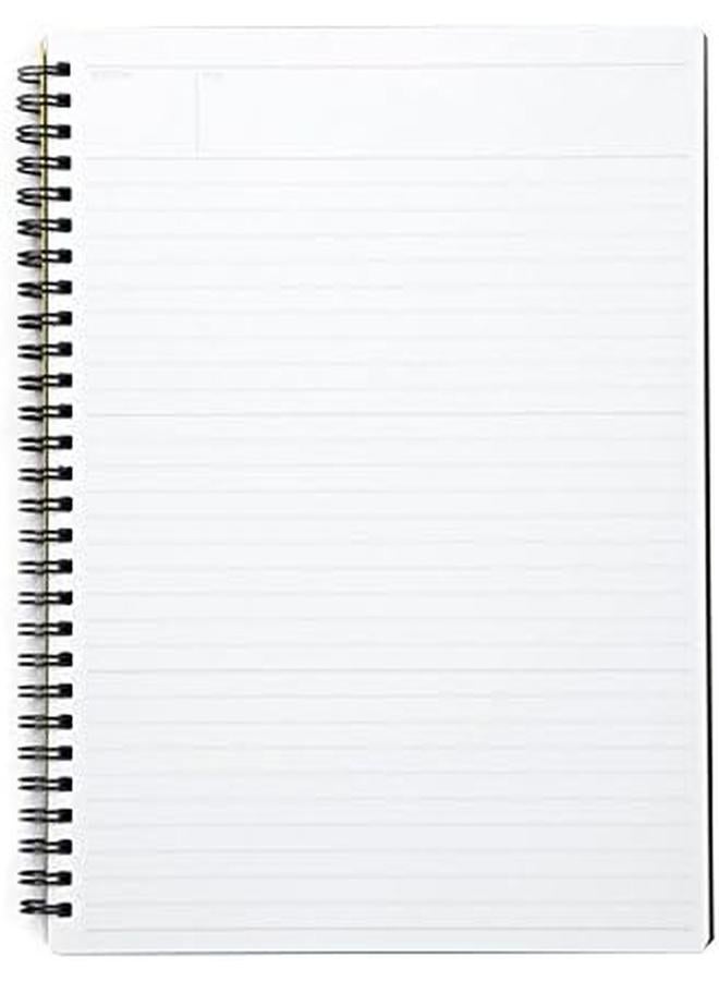 مارومان دفتر منيموسين 8.27 × 5.83 بوصة A5 7 مم مسطر 24 سطر 80 ورقة N195A أسود - Image 4